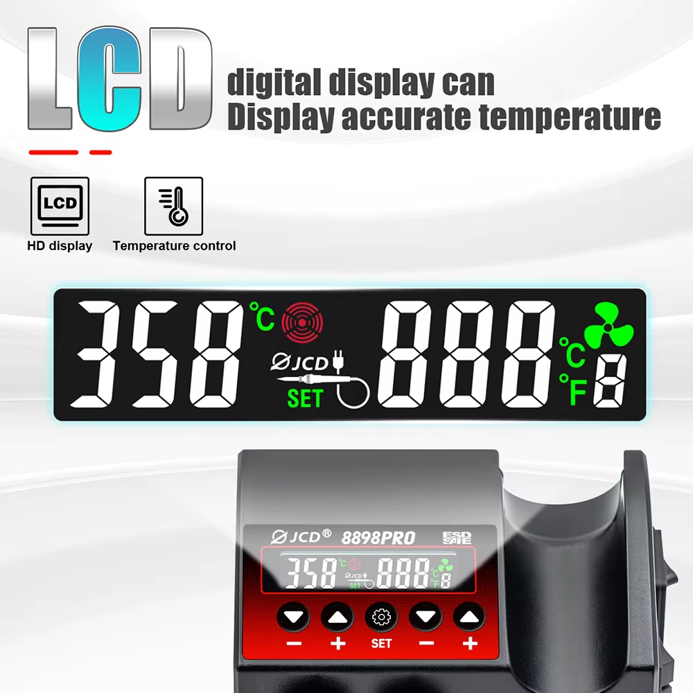 JCD New Upgrade 2 IN 1 Solderi - đánh giá và giá 2 In 1 Soldering Rework Station 750W