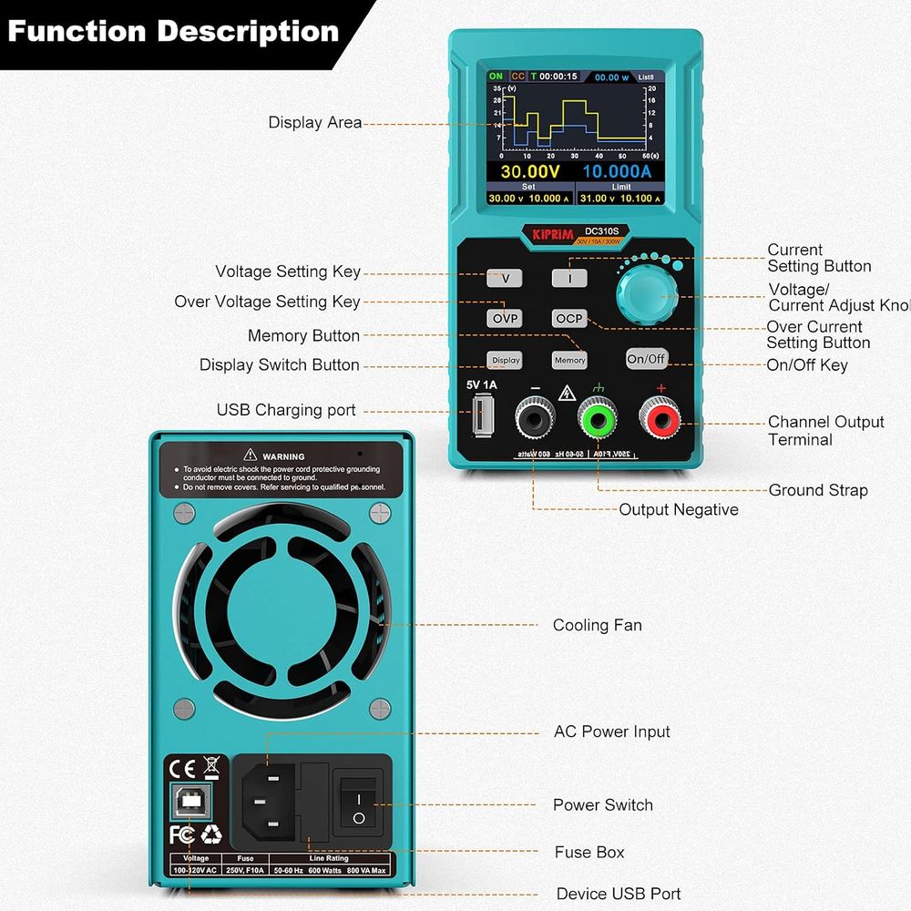 DC Power Supply, 0-30V 0-10A A - đánh giá và giá High Precision Dc Power Supply 30V 10A